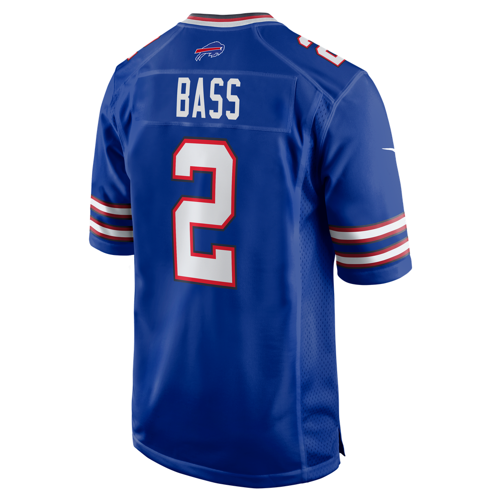Men's Buffalo Bills Tyler Bass Nike Royal Game Player Jersey - Image 4