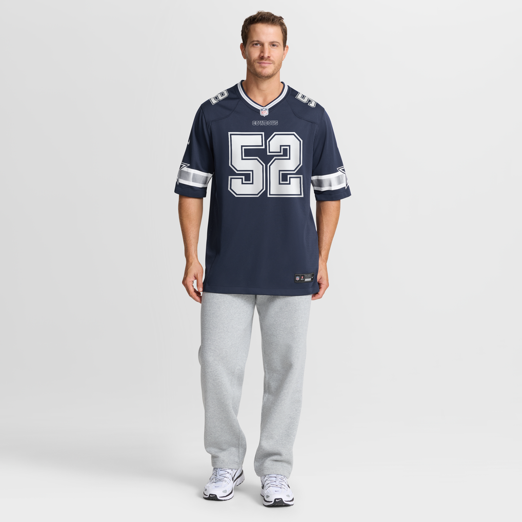 Men's Dallas Cowboys Tyler Booker Nike Navy Team Game Jersey - Image 8