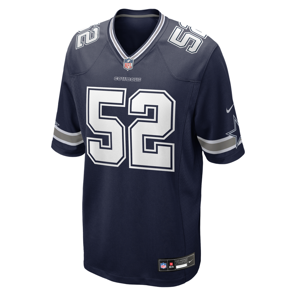 Men's Dallas Cowboys Tyler Booker Nike Navy Team Game Jersey - Image 3