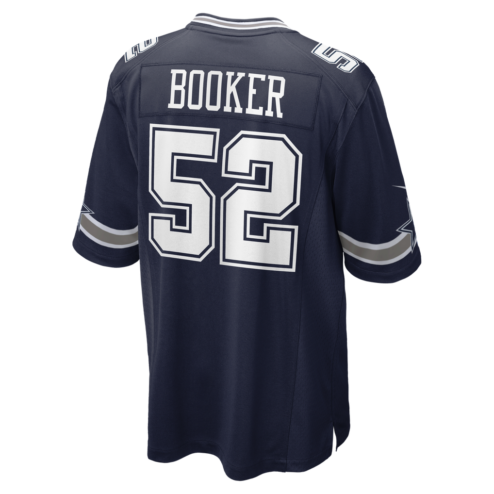 Men's Dallas Cowboys Tyler Booker Nike Navy Team Game Jersey - Image 4
