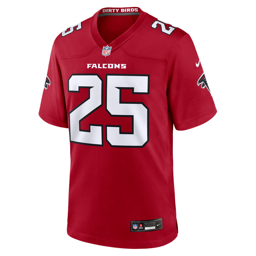 Men's Atlanta Falcons Tyler Goodson Nike Red Team Game Jersey