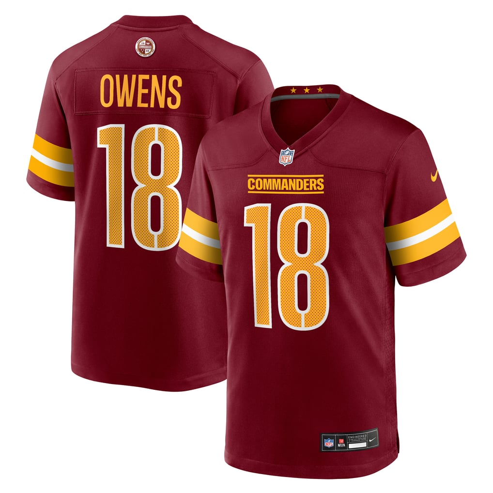 Men's Washington Commanders Tyler Owens Nike  Burgundy Team Game Jersey - Image 2