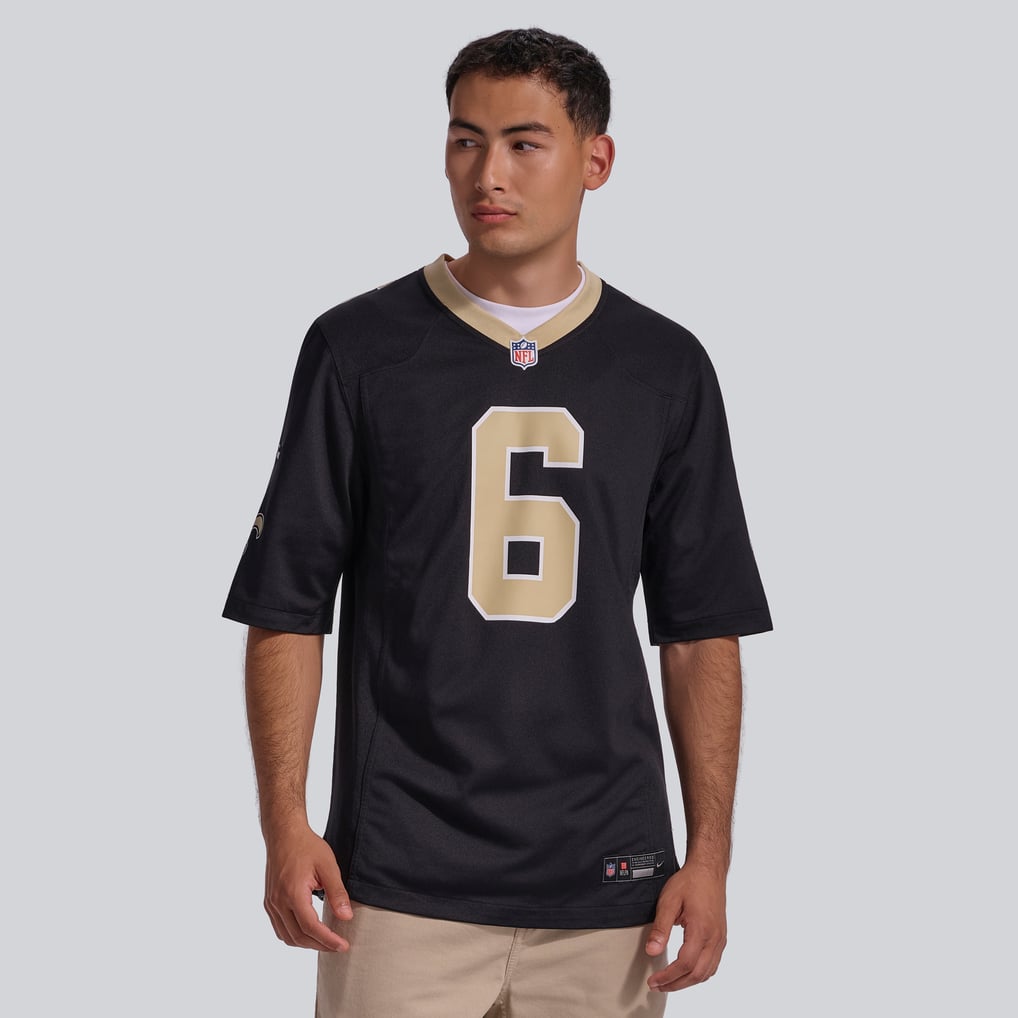Men's New Orleans Saints Tyler Shough Nike Black Game Jersey - Image 3