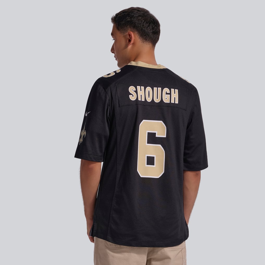 Men's New Orleans Saints Tyler Shough Nike Black Game Jersey - Image 4