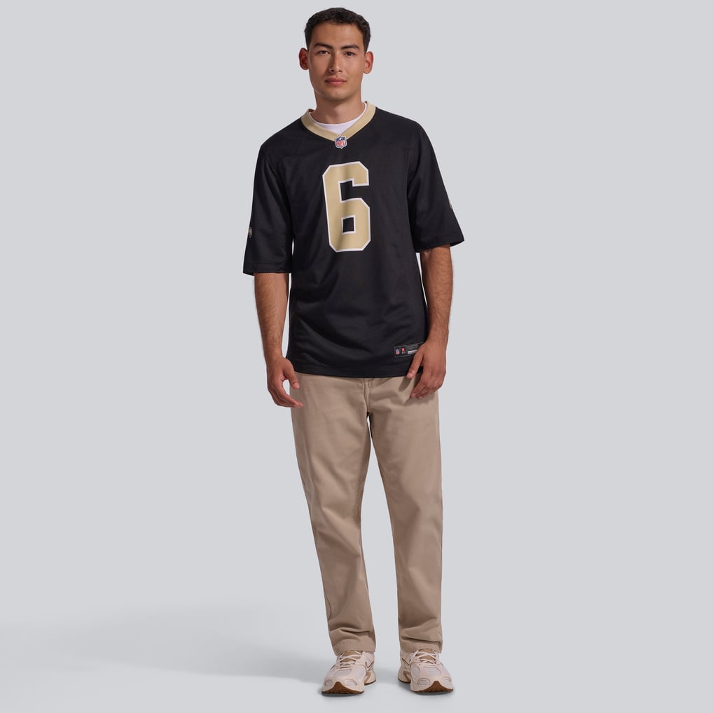 Men's New Orleans Saints Tyler Shough Nike Black Game Jersey - Image 5