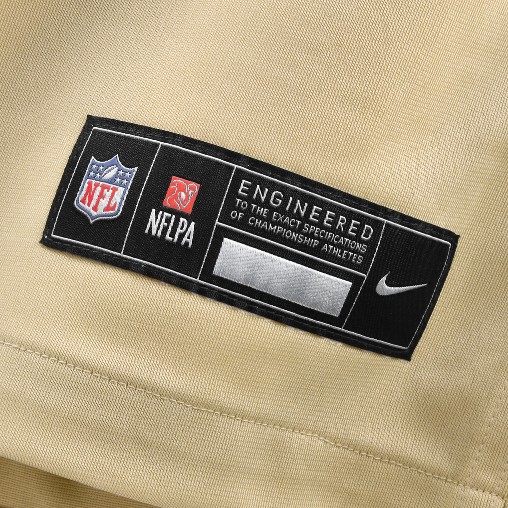 Men's New Orleans Saints Tyler Shough Nike Gold Alternate 60th Season Game Jersey
 - Image 7