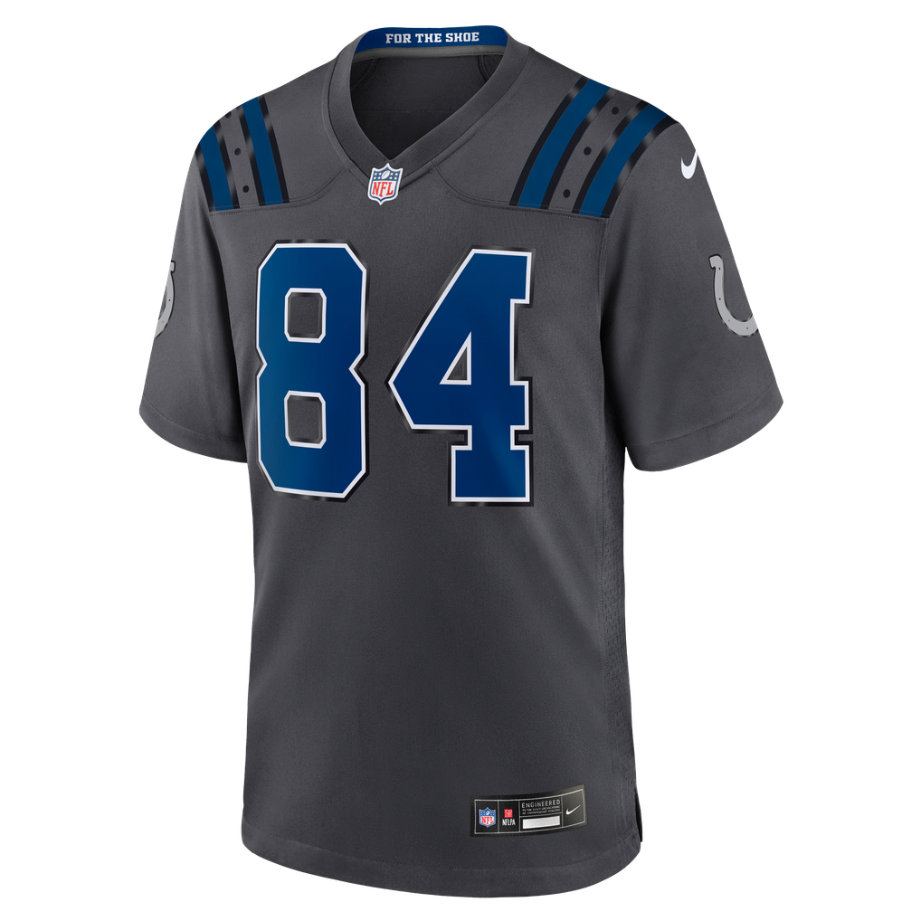 Men's Indianapolis Colts Tyler Warren Nike Anthracite 2026 Rivalries Collection Game Jersey - Image 3