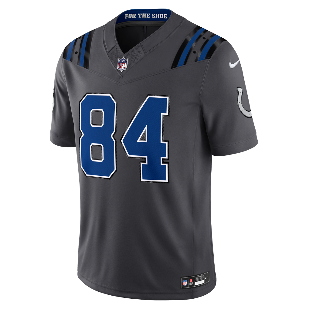 Men's Indianapolis Colts Tyler Warren Nike Anthracite 2026 Rivalries Collection Stitched Limited Jersey - Image 3