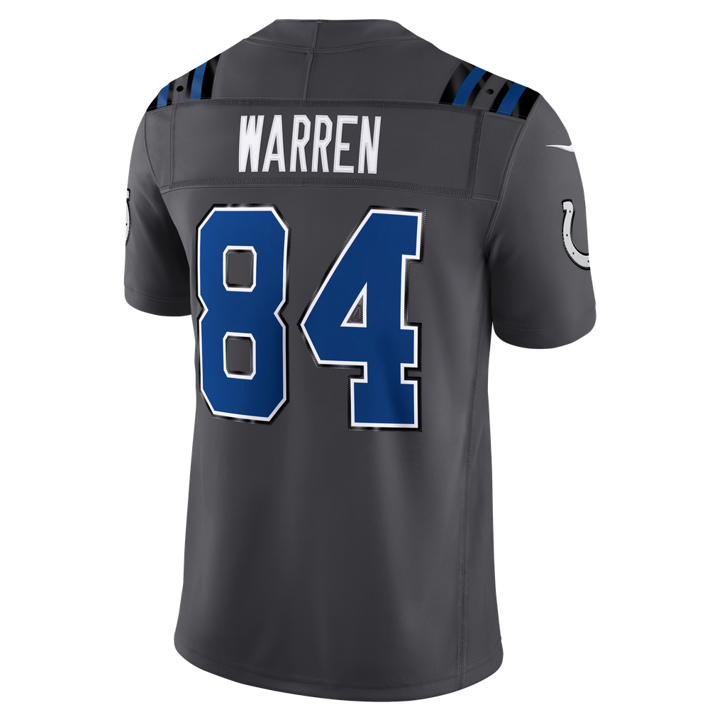 Men's Indianapolis Colts Tyler Warren Nike Anthracite 2026 Rivalries Collection Stitched Limited Jersey - Image 4