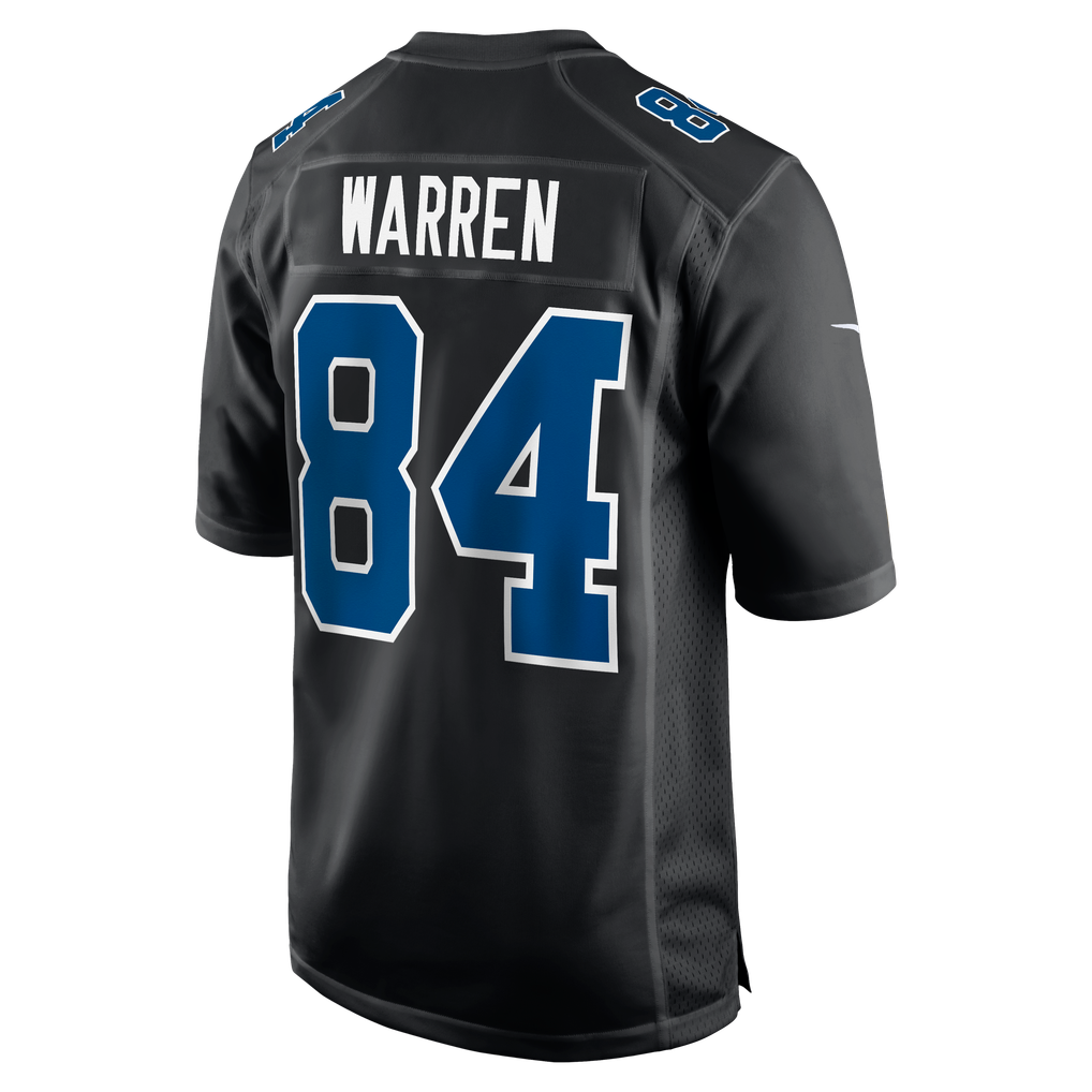 Men's Indianapolis Colts Tyler Warren Nike Carbon Black Fashion Game Jersey - Image 4