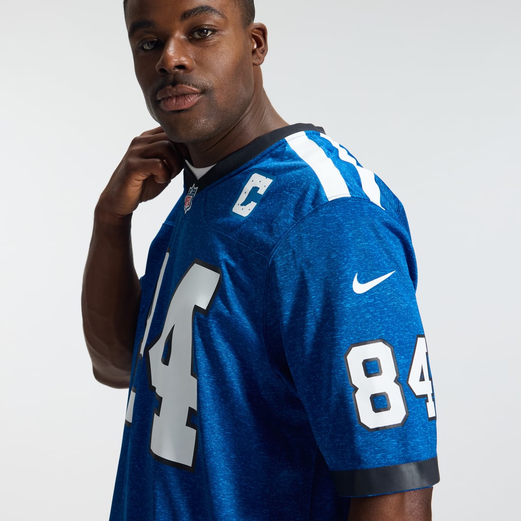 Men's Indianapolis Colts Tyler Warren Nike  Heather Royal Alternate 2 Indiana Nights Game Jersey - Image 11