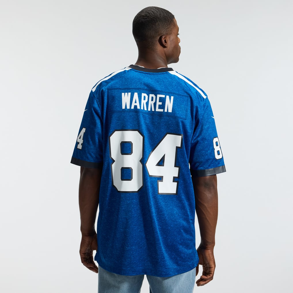 Men's Indianapolis Colts Tyler Warren Nike  Heather Royal Alternate 2 Indiana Nights Game Jersey - Image 4