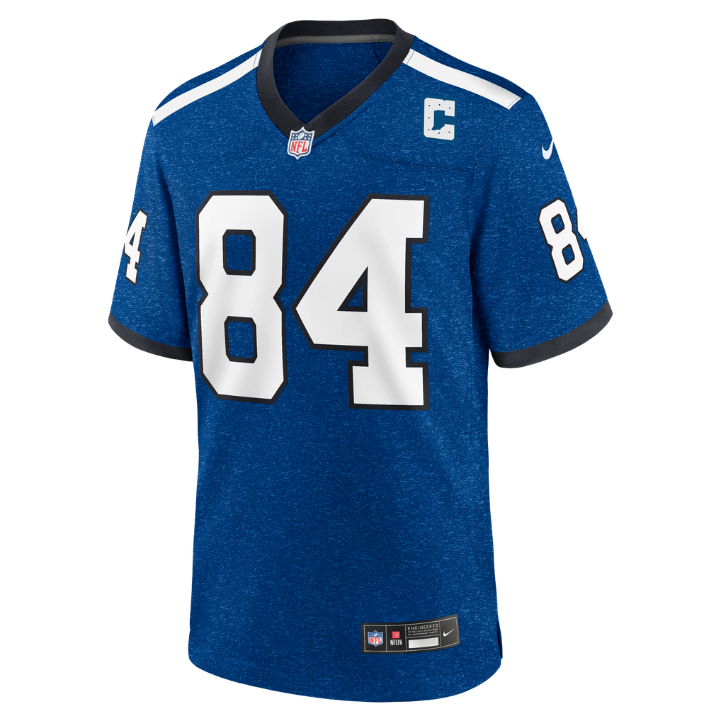 Men's Indianapolis Colts Tyler Warren Nike  Heather Royal Alternate 2 Indiana Nights Game Jersey - Image 7