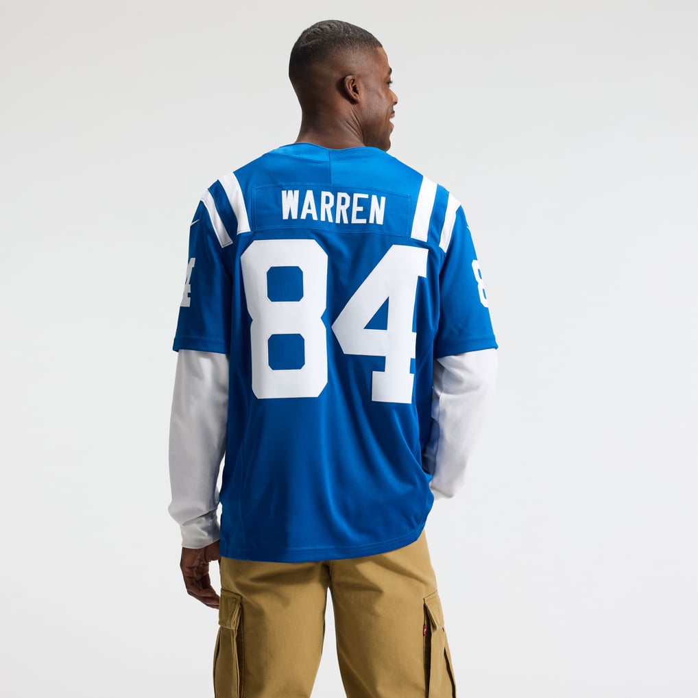 Men's Indianapolis Colts Tyler Warren Nike Royal Team Vapor F.U.S.E. Stitched Limited Jersey - Image 4