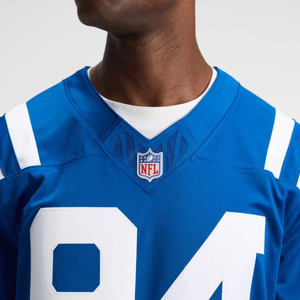 Men's Indianapolis Colts Tyler Warren Nike Royal Team Vapor F.U.S.E. Stitched Limited Jersey - Image 9