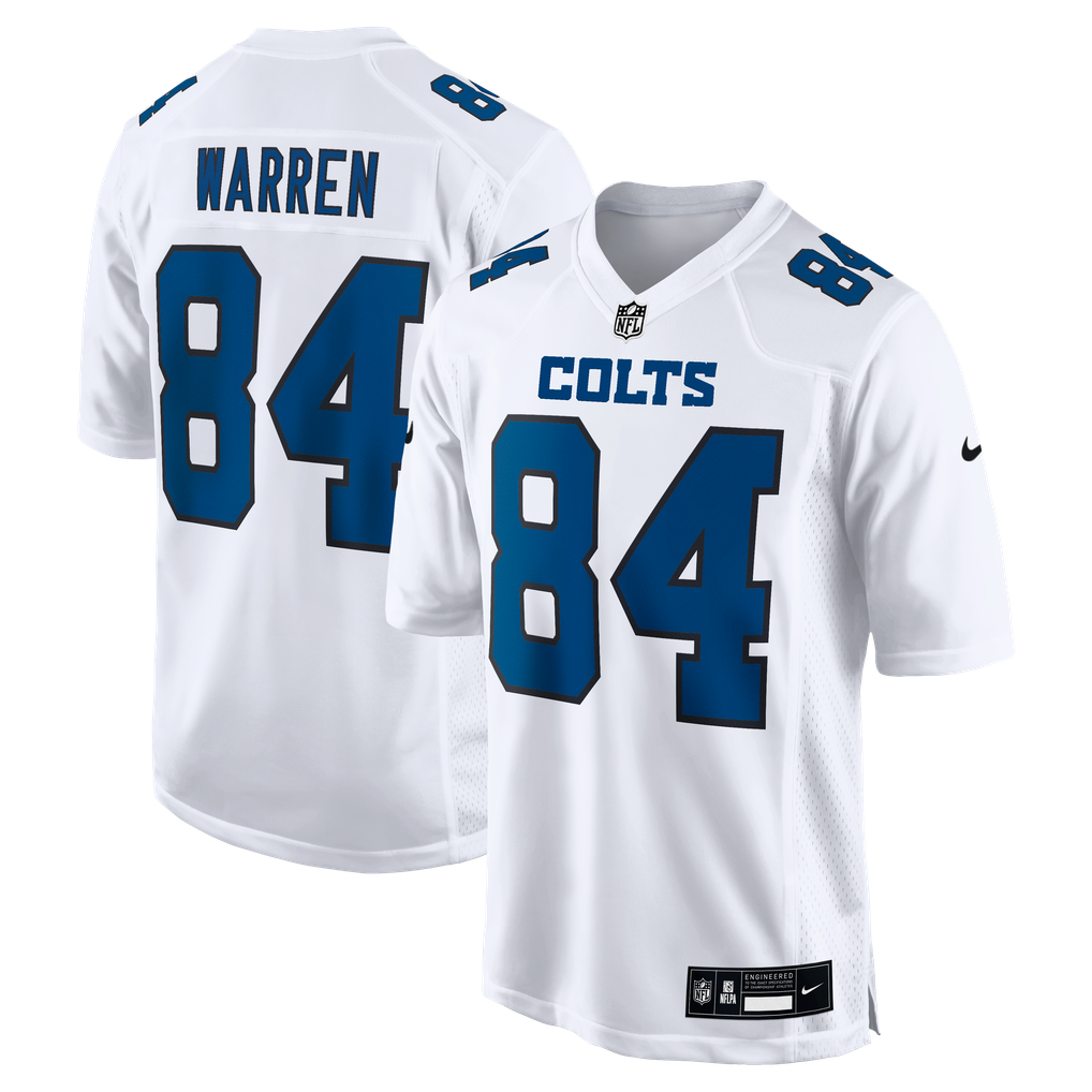 Men's Indianapolis Colts Tyler Warren Nike Tundra White Fashion Game Jersey - Image 2