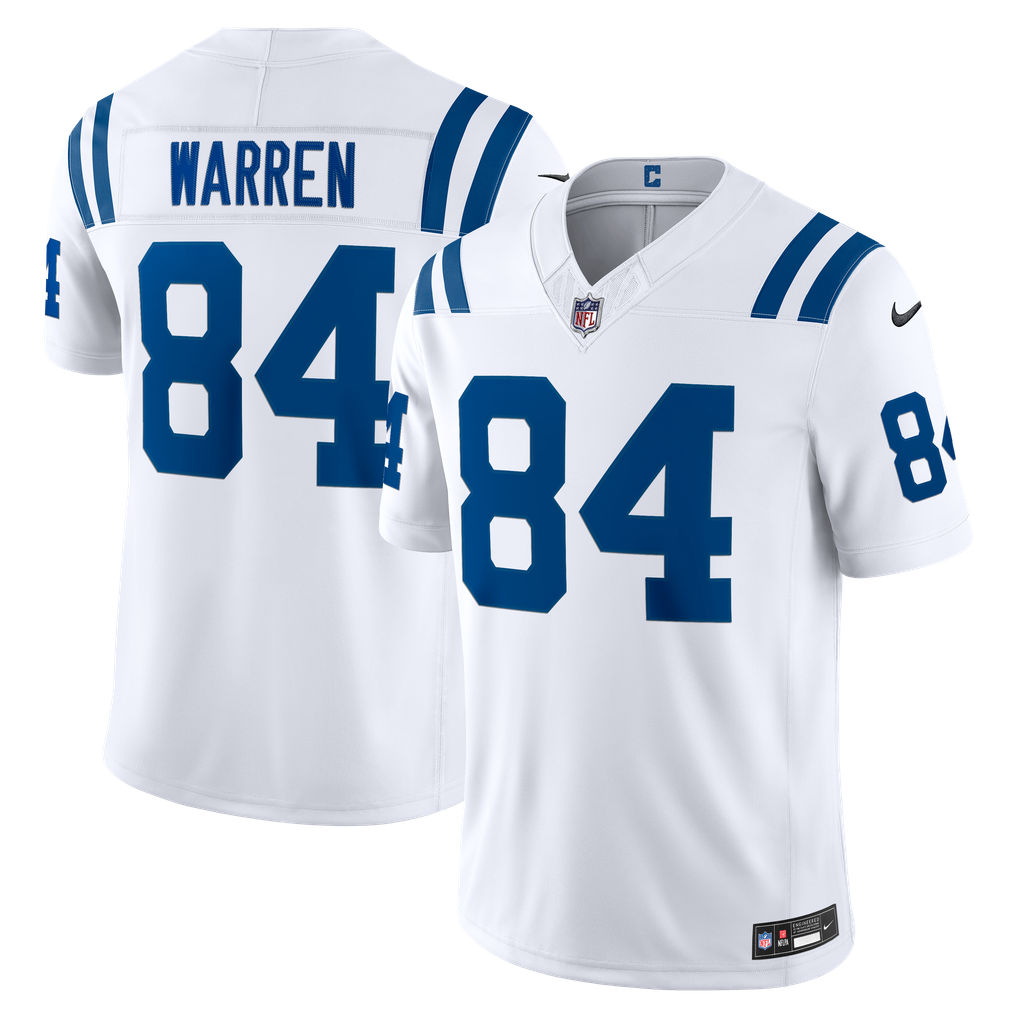 Men's Indianapolis Colts Tyler Warren Nike White Vapor F.U.S.E. Stitched Limited Jersey - Image 1