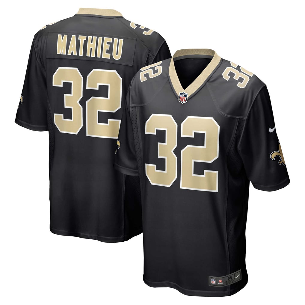 Men's New Orleans Saints Tyrann Mathieu Nike Black Game Jersey - Image 2