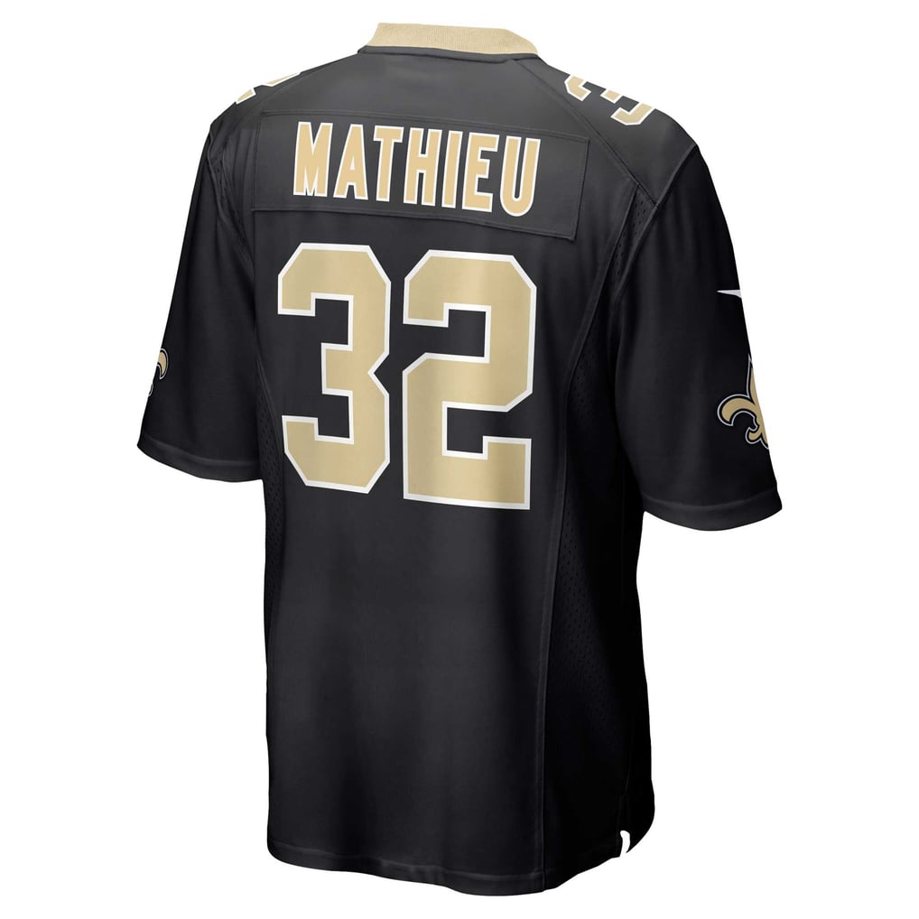 Men's New Orleans Saints Tyrann Mathieu Nike Black Game Jersey - Image 4