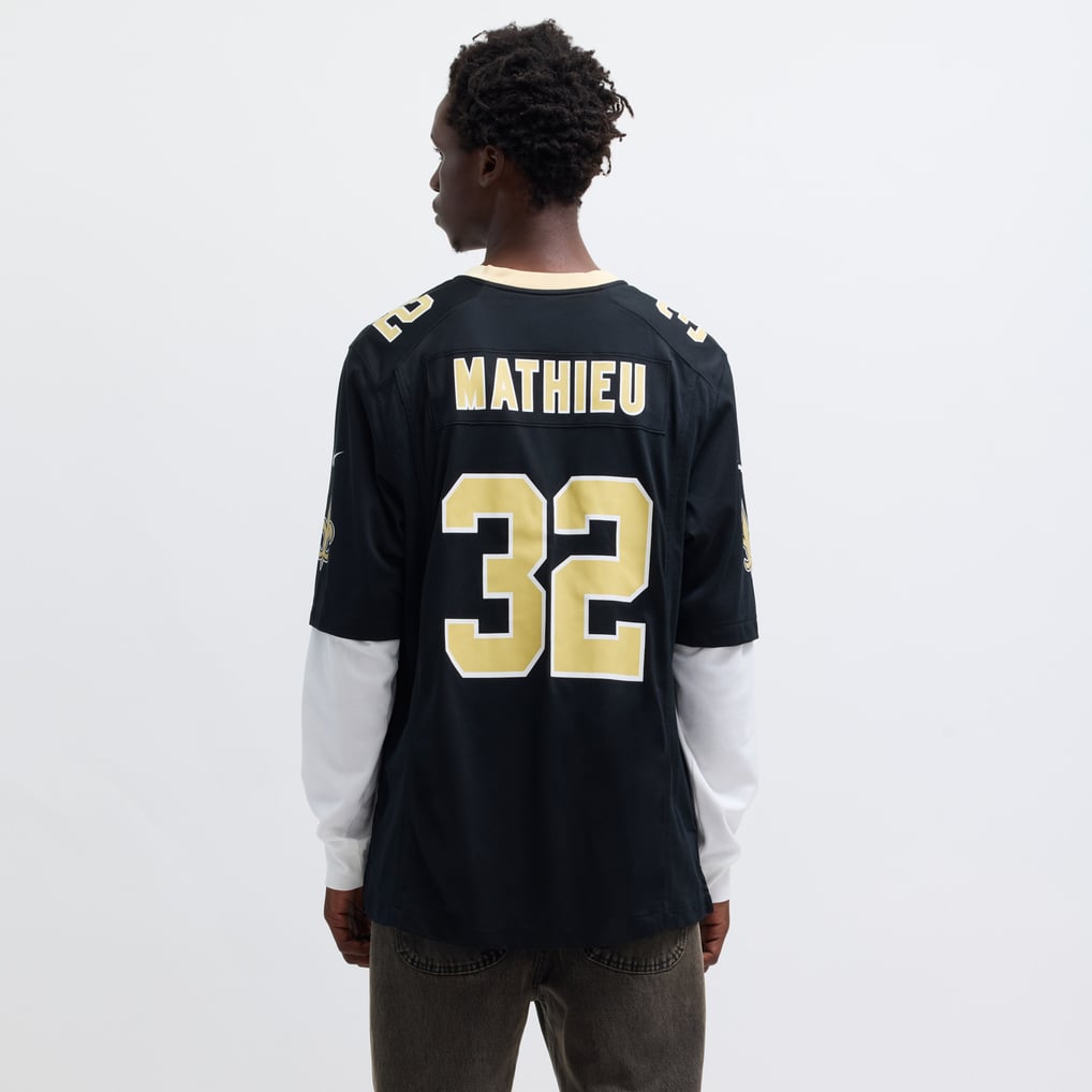 Men's New Orleans Saints Tyrann Mathieu Nike Black Game Jersey - Image 6