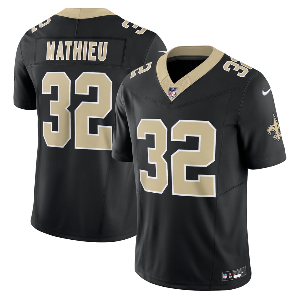 Men's New Orleans Saints Tyrann Mathieu Nike Black Vapor F.U.S.E. Limited Jersey - Image 1