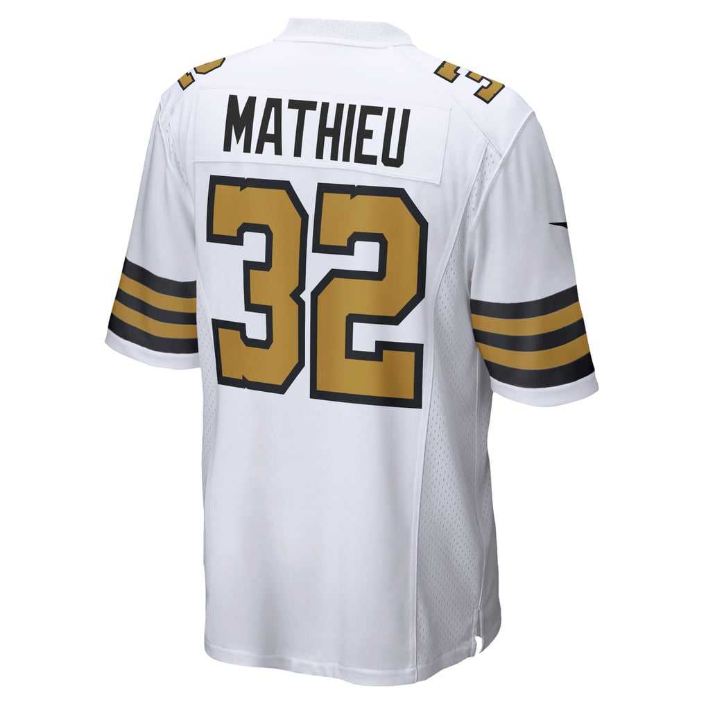 Men's New Orleans Saints Tyrann Mathieu Nike White Alternate Game Jersey - Image 4