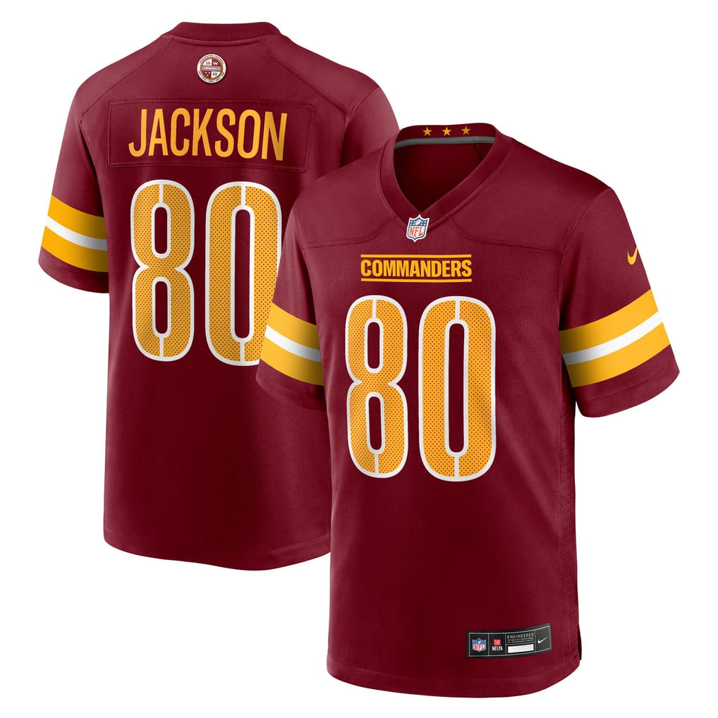 Men's Washington Commanders Tyree Jackson Nike  Burgundy Team Game Jersey - Image 2