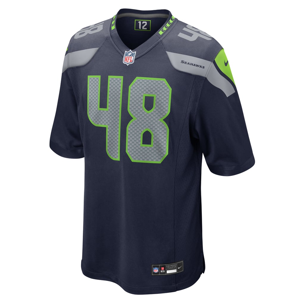 Men's Seattle Seahawks Tyrice Knight Nike  College Navy  Game Jersey - Image 3