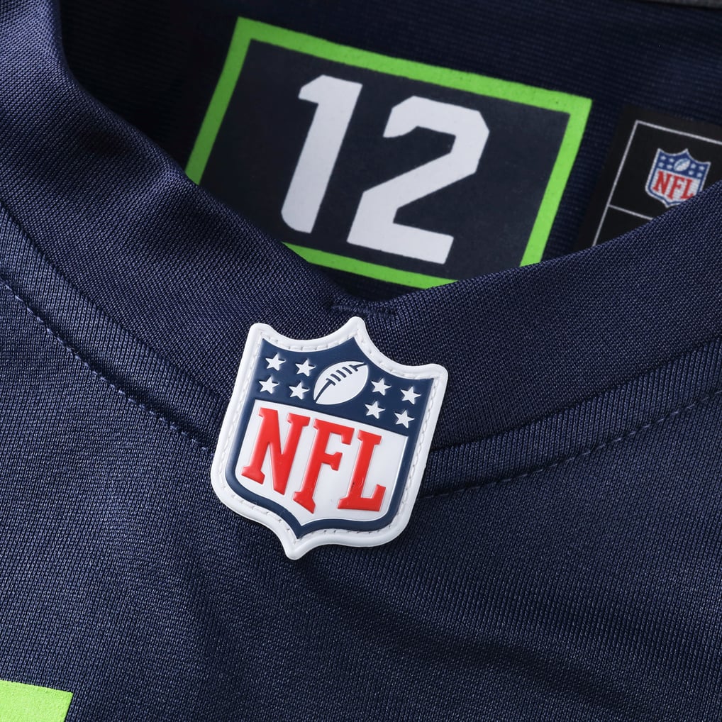 Men's Seattle Seahawks Tyrice Knight Nike  College Navy  Game Jersey - Image 5