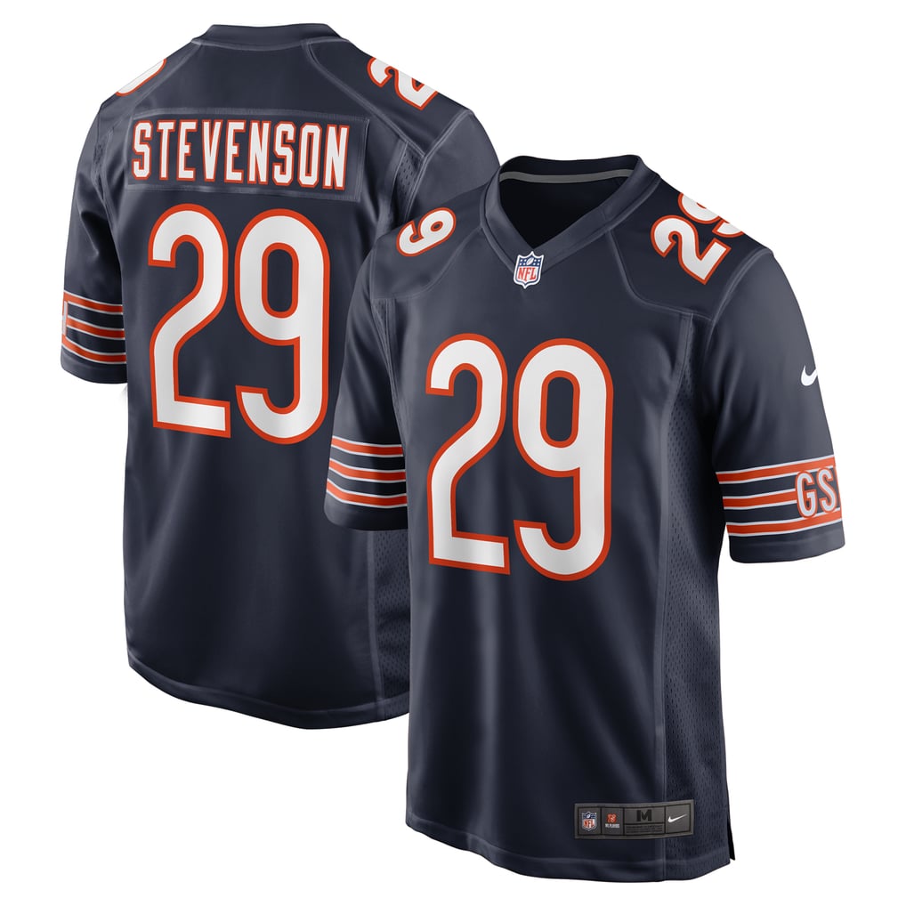 Men's Chicago Bears Tyrique Stevenson Nike Navy Game Jersey - Image 1