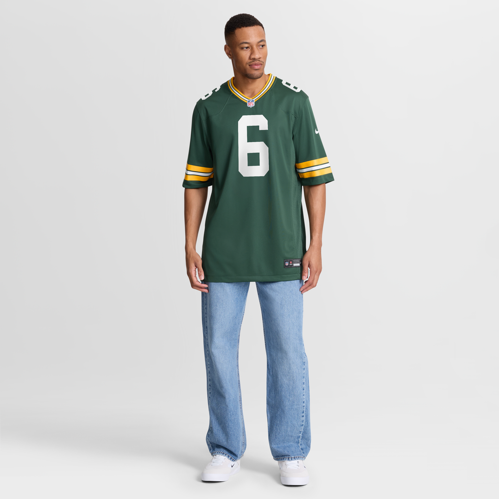 Men's Green Bay Packers Tyrod Taylor Nike Green Team Game Jersey - Image 3