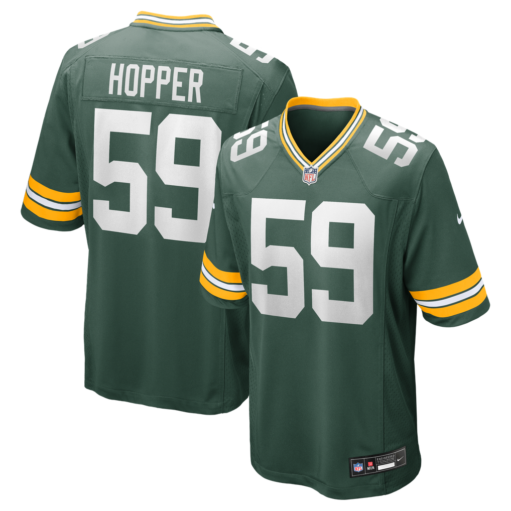 Men's Green Bay Packers Ty'Ron Hopper Nike  Green  Game Jersey - Image 1