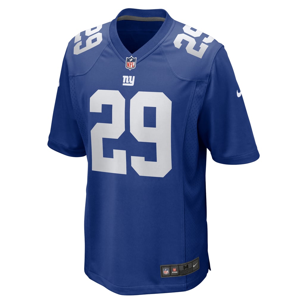 Men's New York Giants Tyrone Tracy Jr. Nike  Royal Team Game Jersey - Image 3