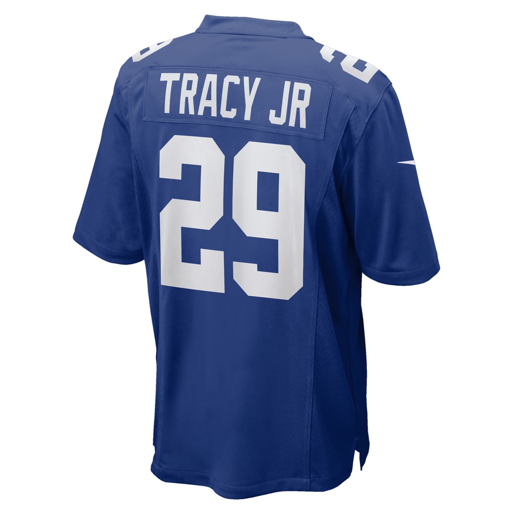 Men's New York Giants Tyrone Tracy Jr. Nike  Royal Team Game Jersey - Image 4