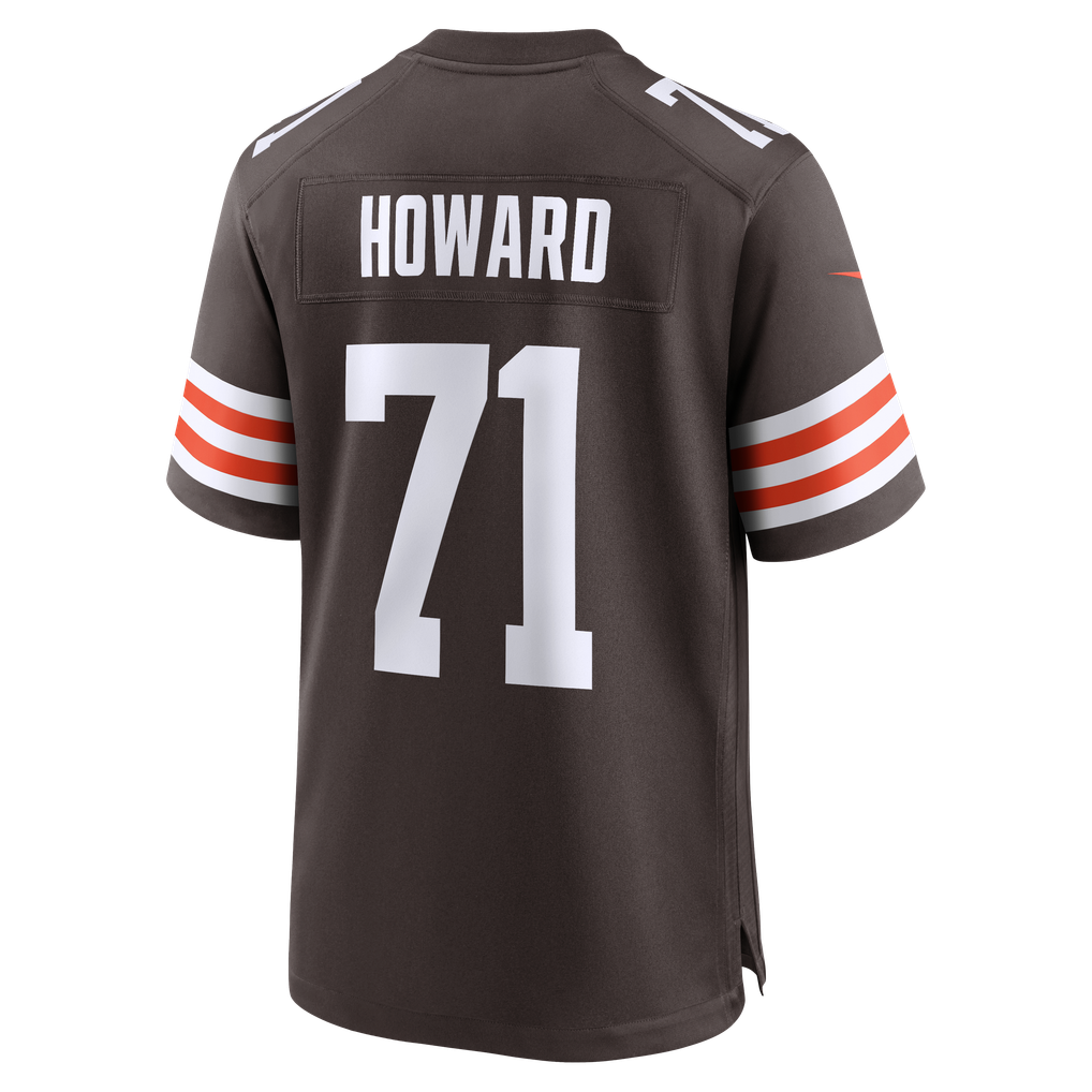 Men's Cleveland Browns Tytus Howard Nike Brown Team Game Jersey - Image 4