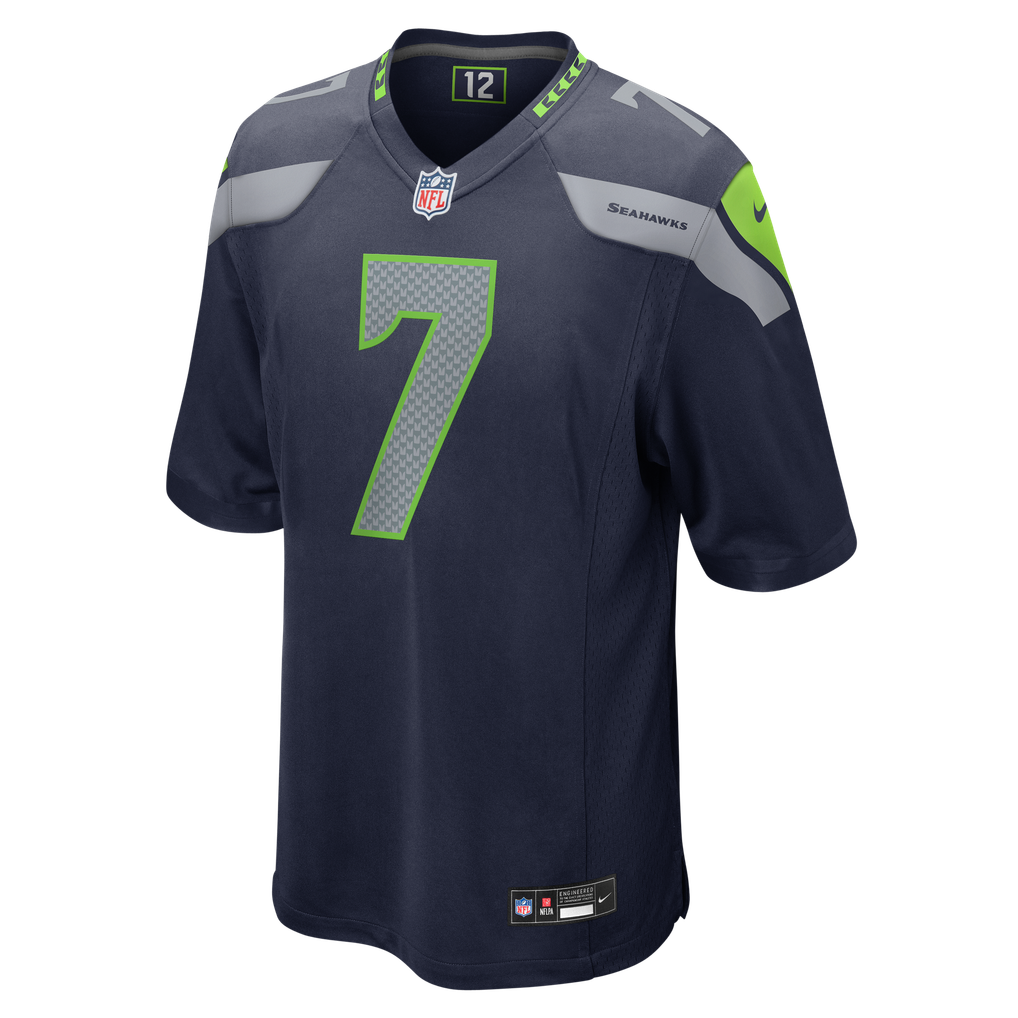 Men's Seattle Seahawks Uchenna Nwosu Nike College Navy Team Game Jersey - Image 3