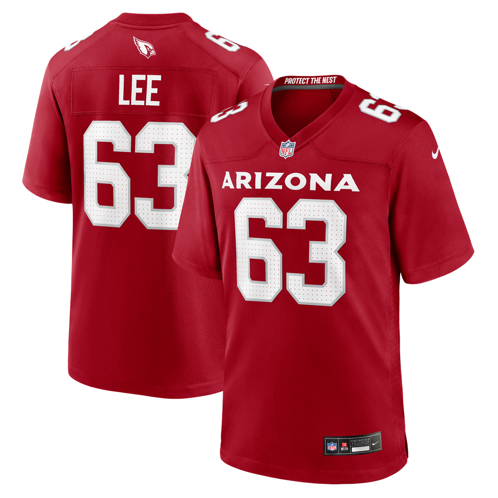 Men's Arizona Cardinals Vershon Lee Nike Cardinal Team Game Jersey - Image 2