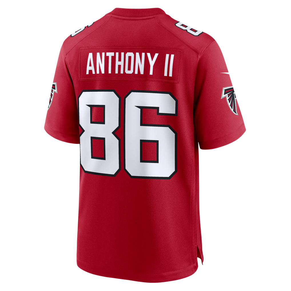 Men's Atlanta Falcons Vinny Anthony II Nike Red Team Game Jersey