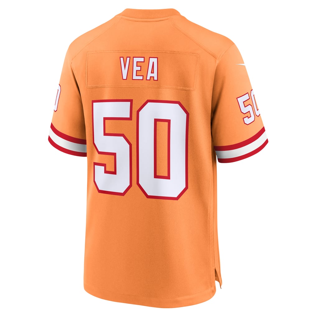 Men's Tampa Bay Buccaneers Vita Vea Nike Orange Throwback Game Jersey - Image 4