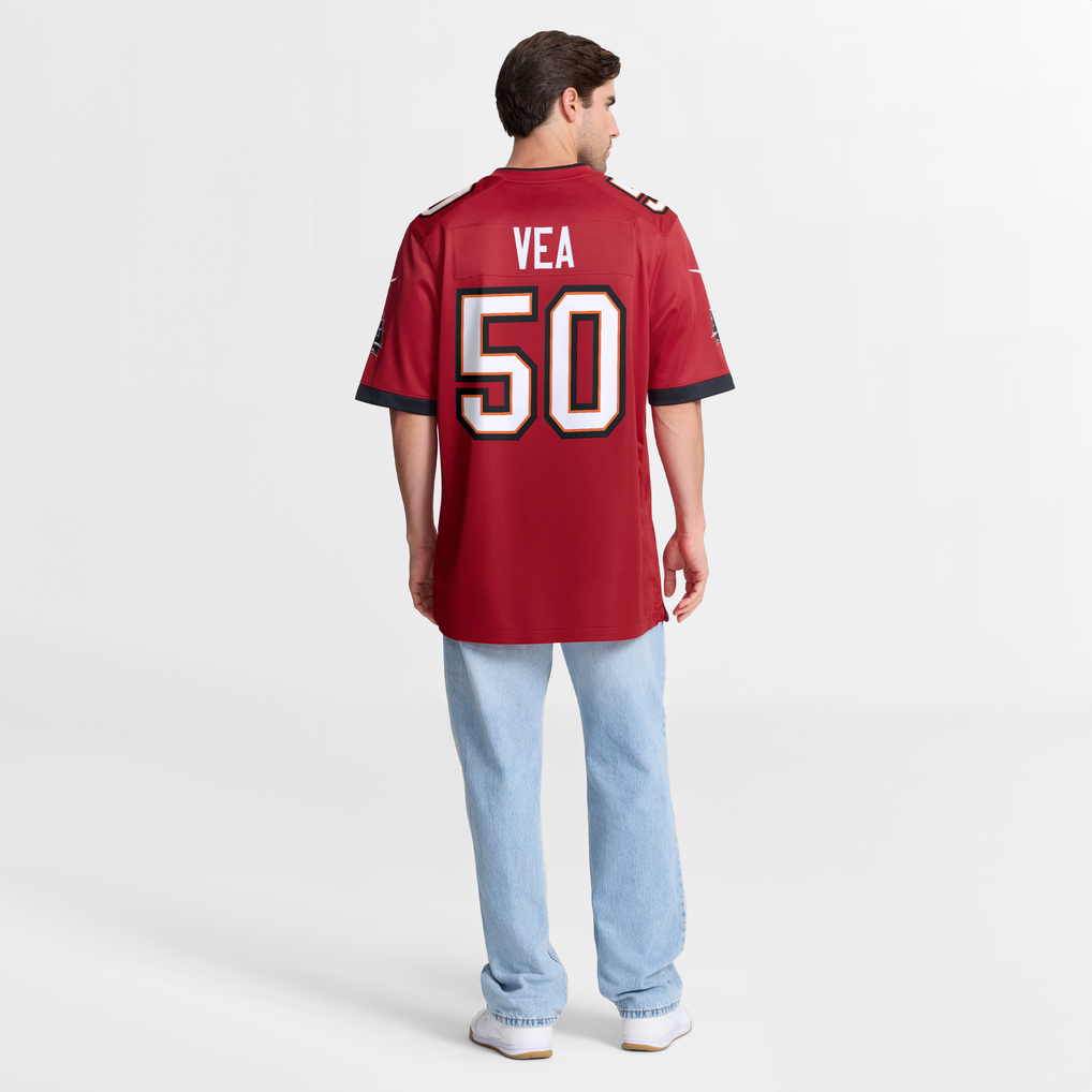 Men's Tampa Bay Buccaneers Vita Vea Nike  Red  Game Jersey - Image 9