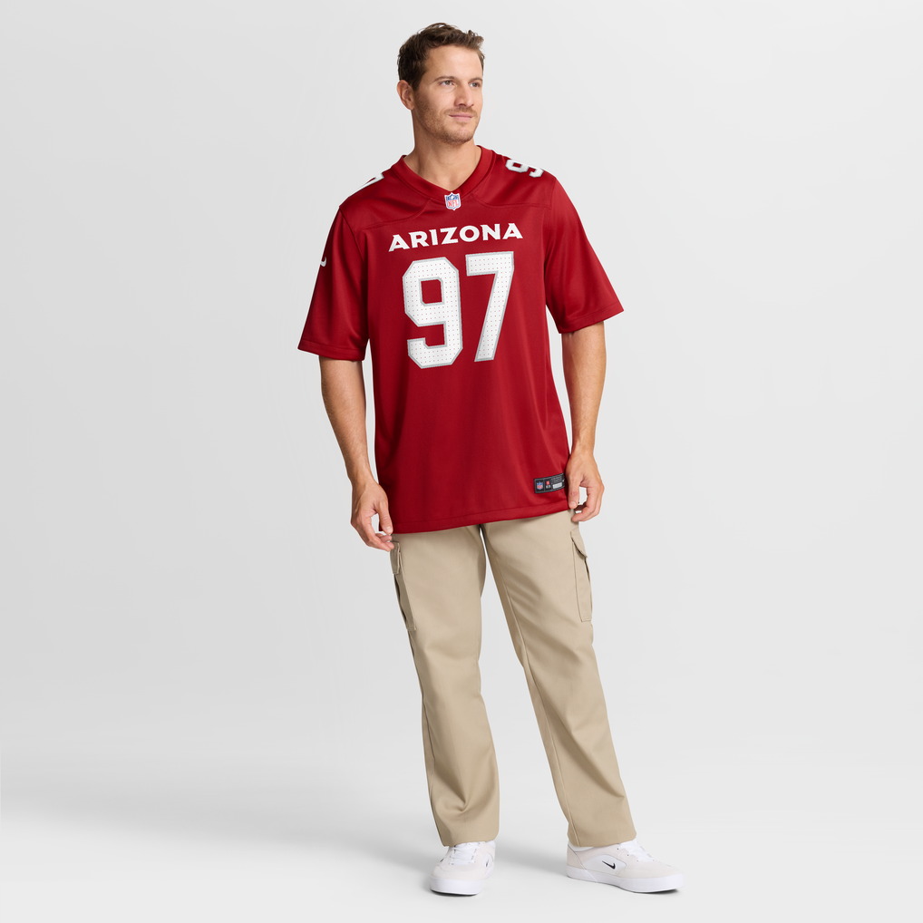 Men's Arizona Cardinals Walter Nolen Nike Cardinal Game Player Jersey - Image 8