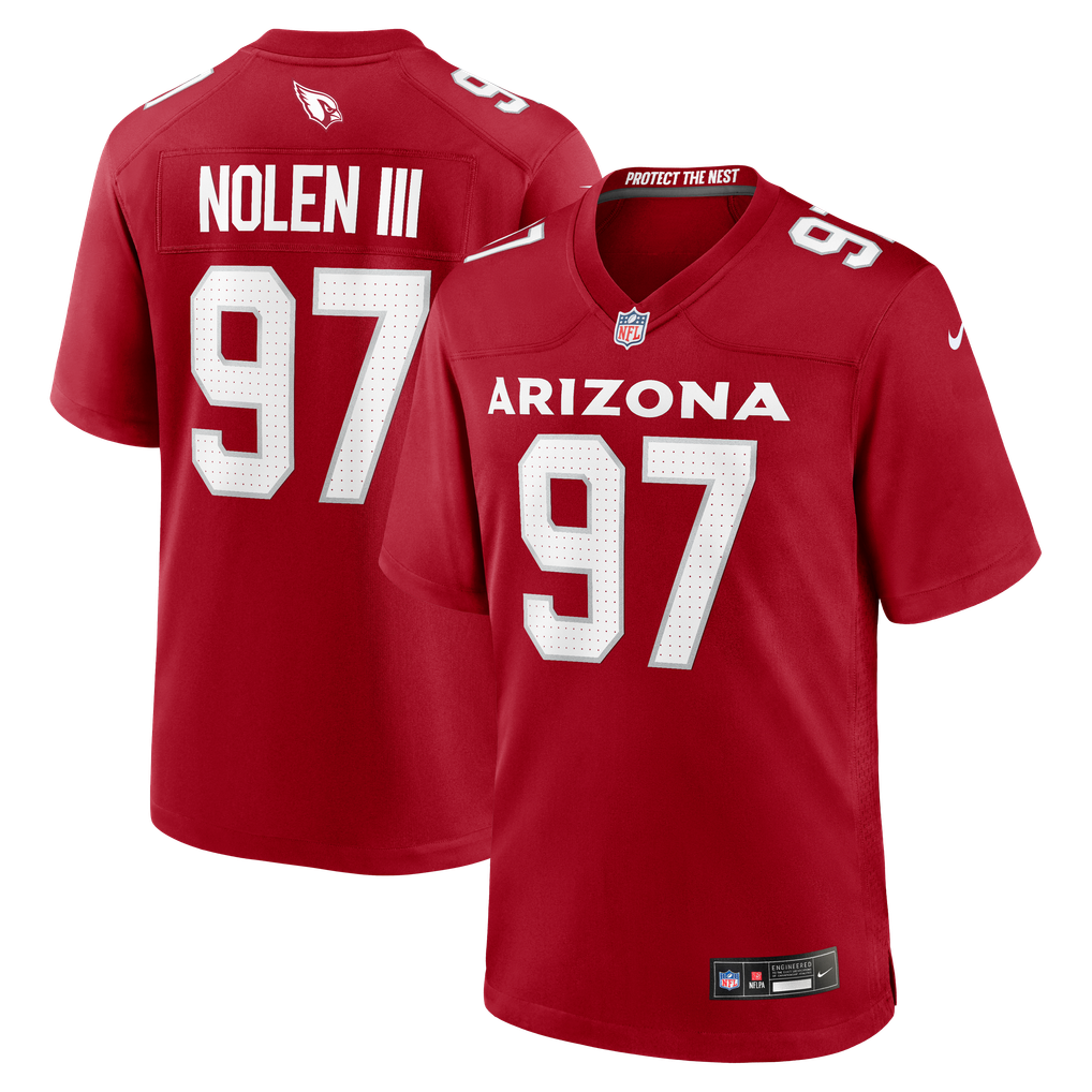 Men's Arizona Cardinals Walter Nolen Nike Cardinal Game Player Jersey - Image 2