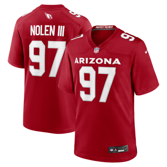 Men's Arizona Cardinals Walter Nolen Nike Cardinal Game Player Jersey - Image 1