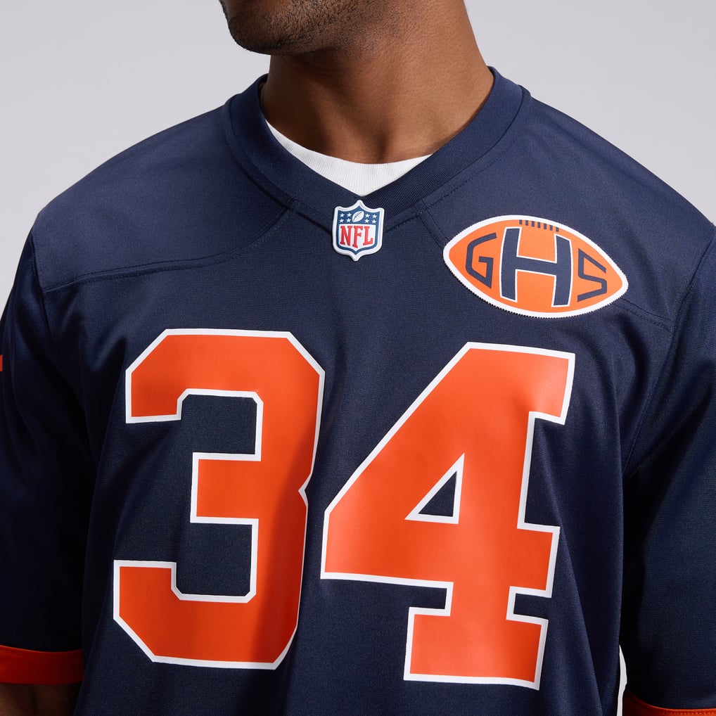 Men's Chicago Bears Walter Payton Nike Navy 2026 Rivalries Collection Game Jersey - Image 7