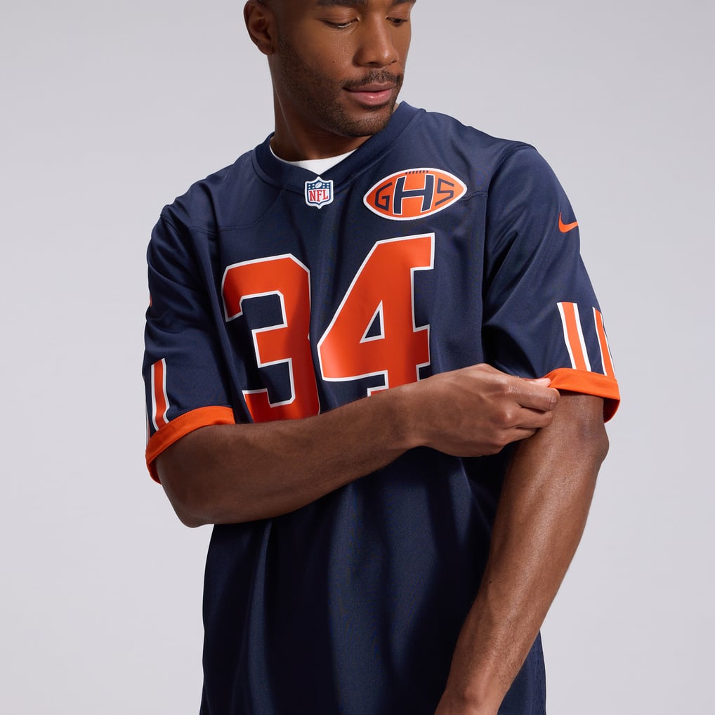 Men's Chicago Bears Walter Payton Nike Navy 2026 Rivalries Collection Game Jersey - Image 8