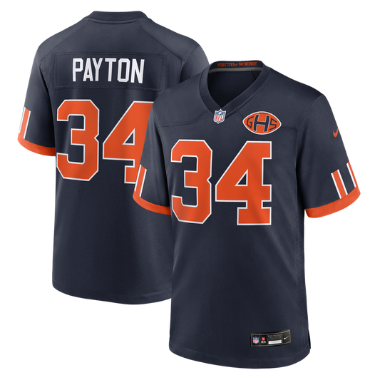 Men's Chicago Bears Walter Payton Nike Navy 2026 Rivalries Collection Game Jersey - Image 1