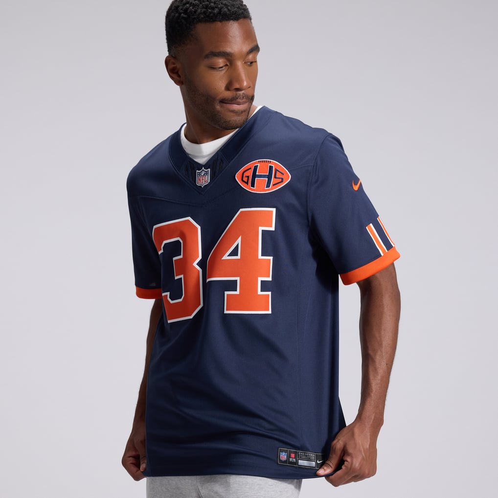 Men's Chicago Bears Walter Payton Nike Navy 2026 Rivalries Collection Stitched Limited Jersey - Image 10