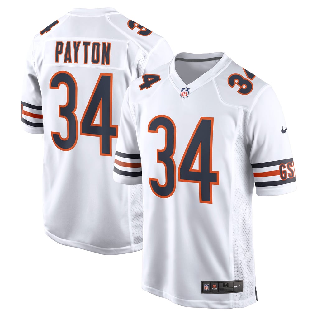 Men's Chicago Bears Walter Payton Nike White Retired Player Away Game Jersey - Image 1