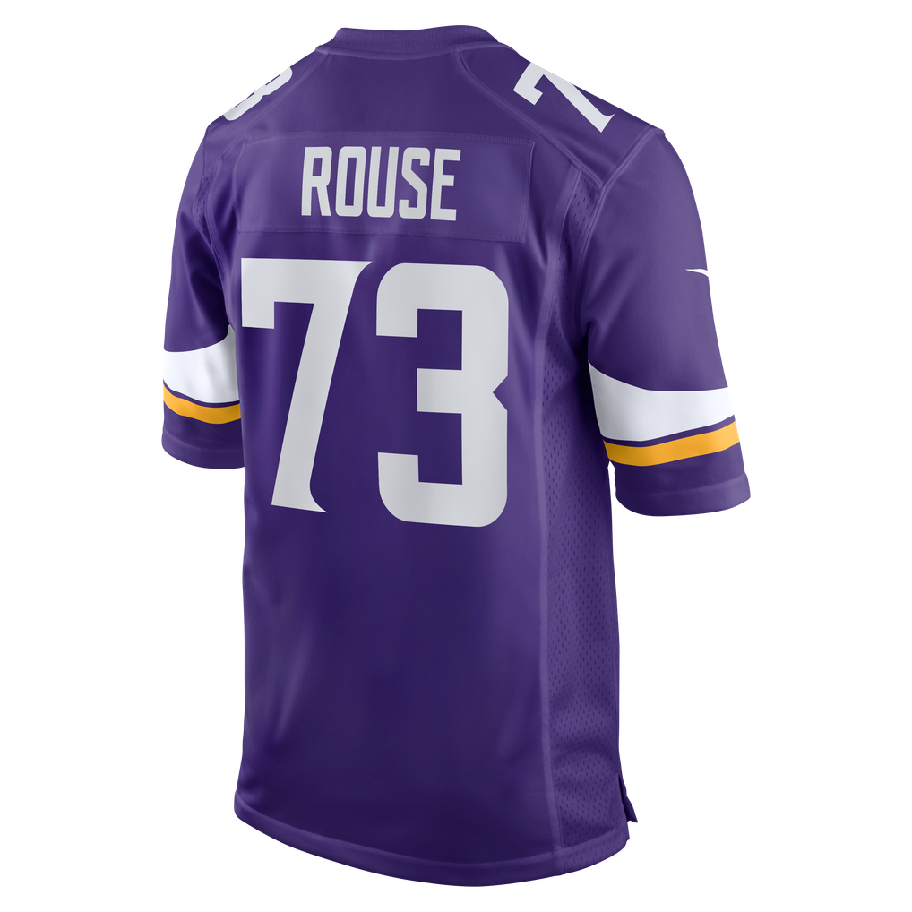 Men's Minnesota Vikings Walter Rouse Nike  Purple Team Game Jersey - Image 4