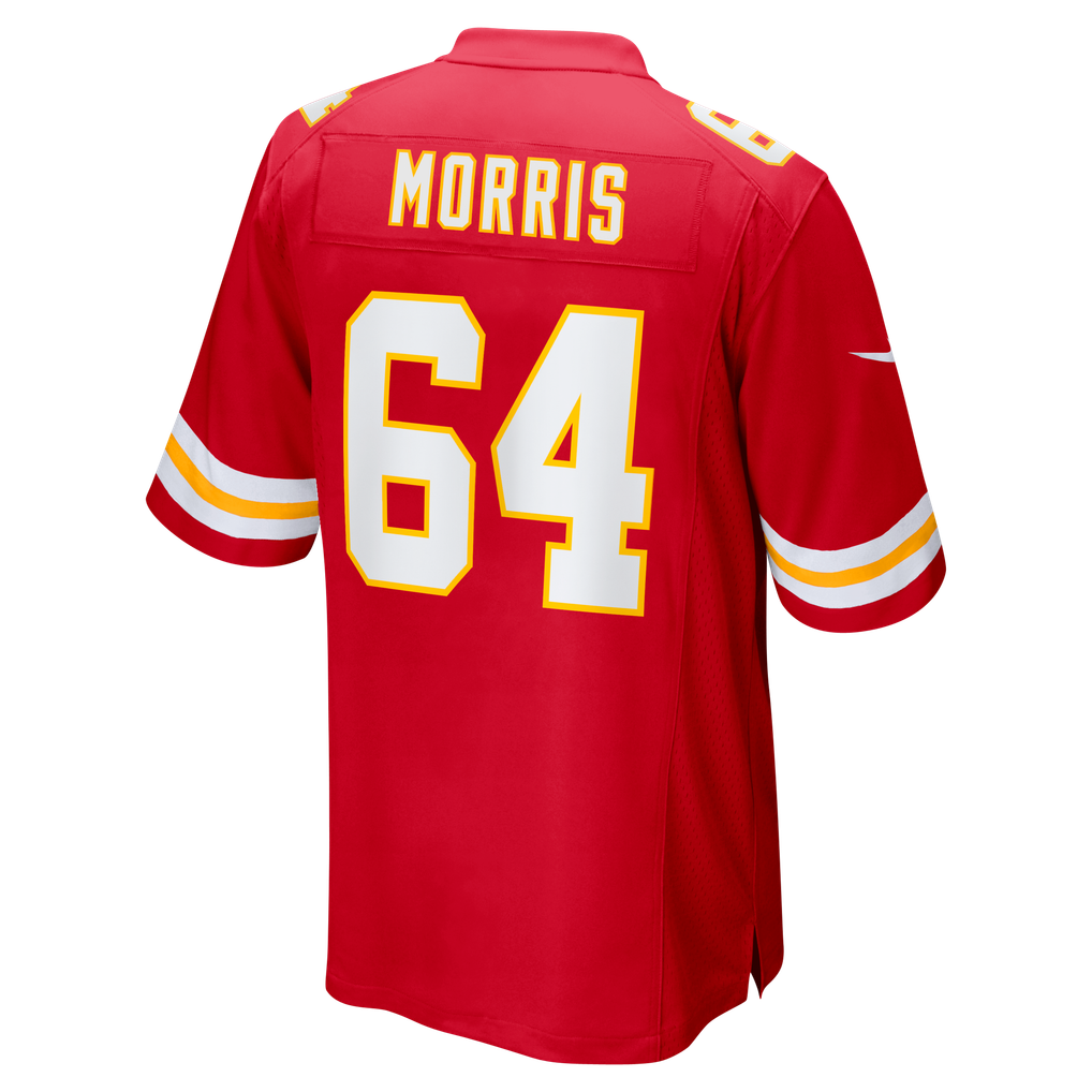 Men's Kansas City Chiefs Wanya Morris Nike  Red  Game Jersey - Image 4
